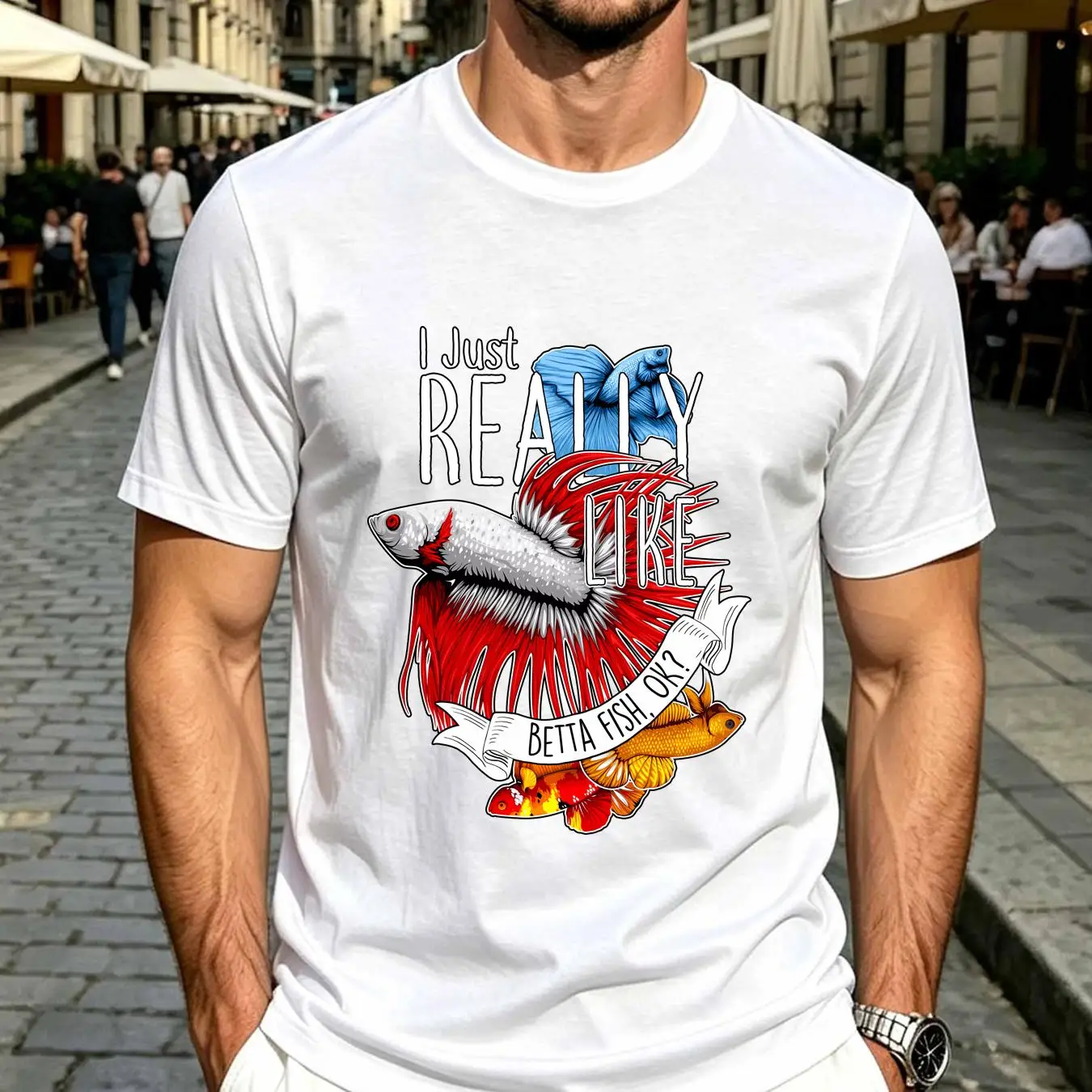 washed T Shirt Betta Fish Funn - Aquarium Fish Keeping review and price