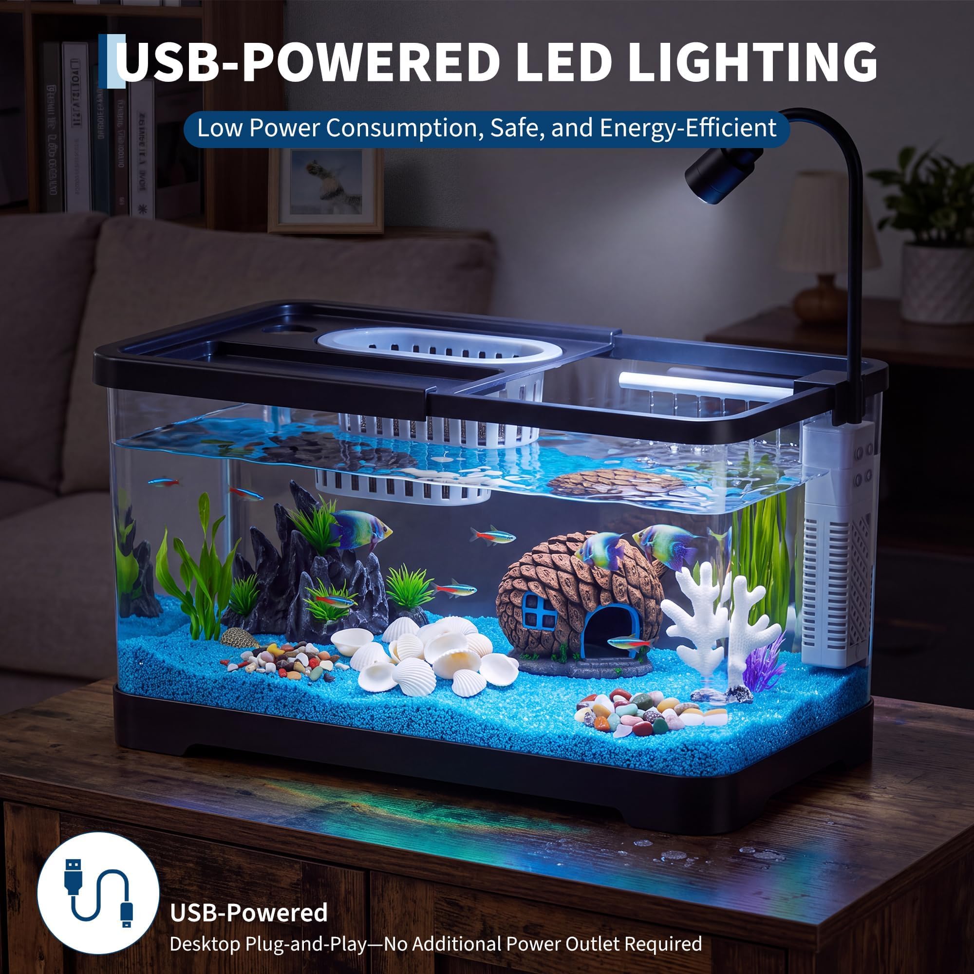 Fish Tank Starter Kit With Fil - Betta Fish Tank review and price