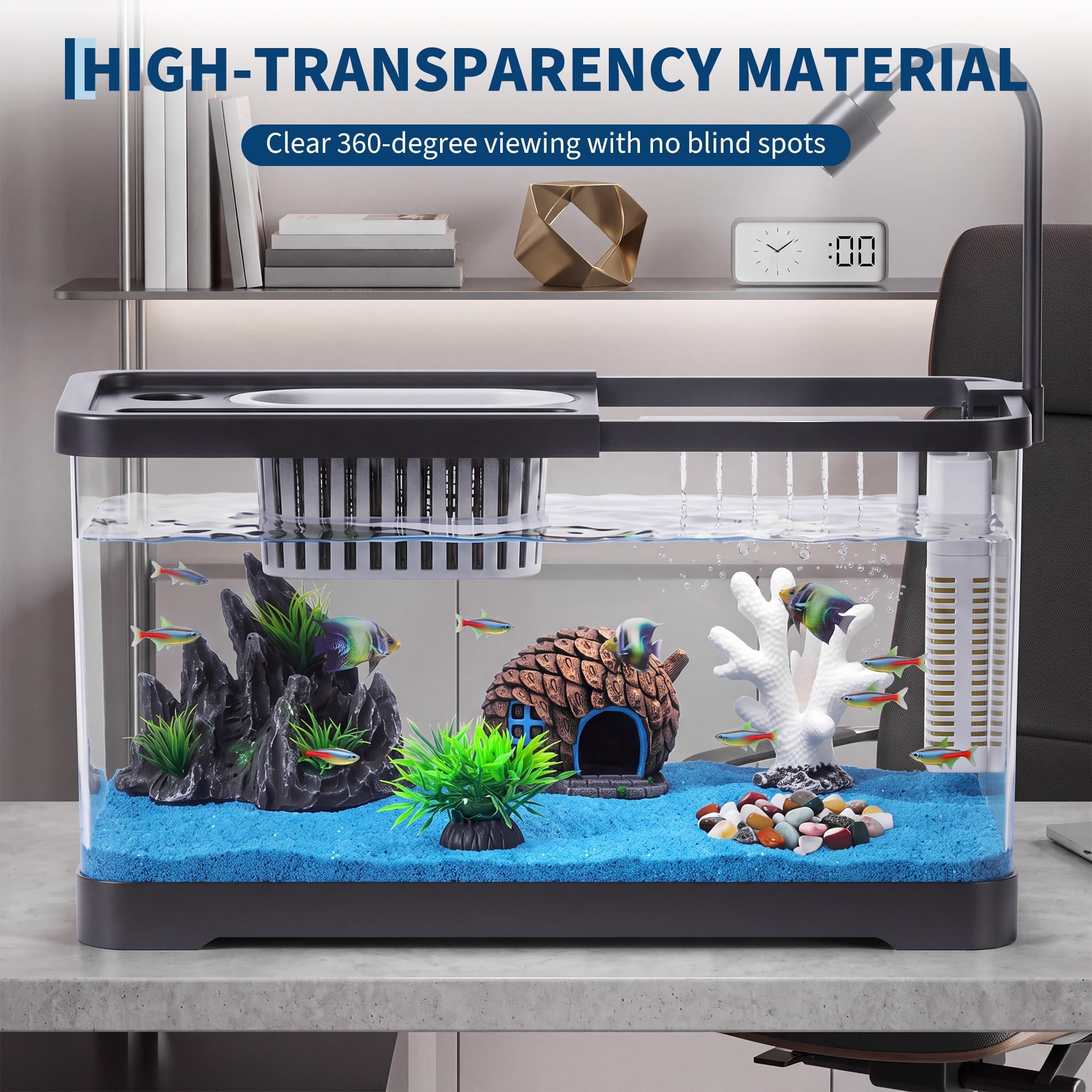 Fish Tank Starter Kit With Fil - Betta Fish Tank review and price
