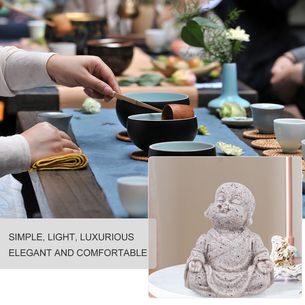 Maitreya Buddha Statue Sandsto - Aquarium Fish Tank review and price