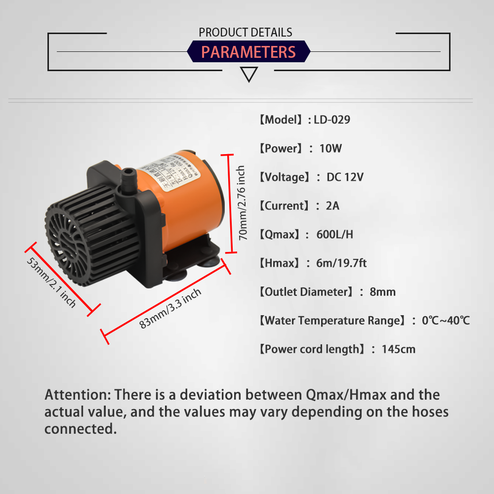 12V DC Brushless Small Submers - Aquarium Pump review and price