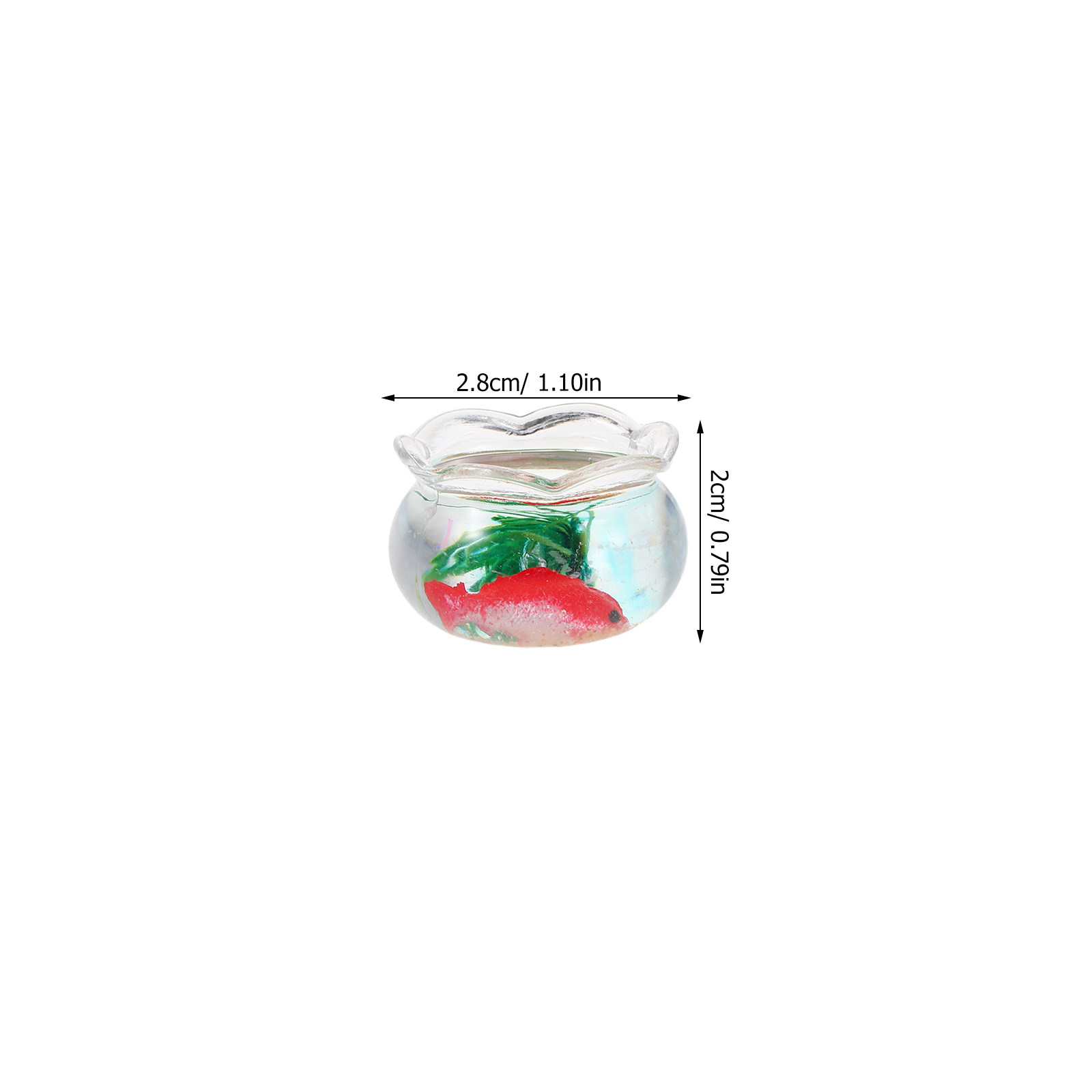 5Pcs Mini Fish Bowl Realistic  - Aquarium Plants review and price