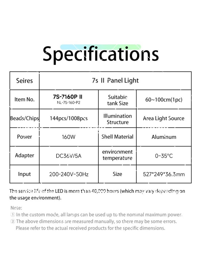 Aquarium LED Light 160W RGB Fu - Aquarium Light review and price